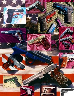 Collage of TJ's Custom Pistols