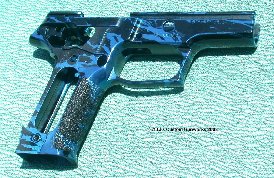 Blue & Black Marbled Sig P226 Frame