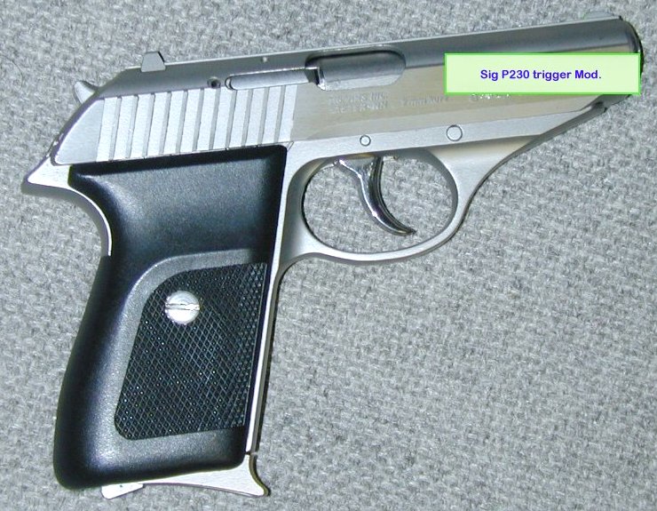 Stainless Steel Sig Sauer P230 With Level 1 Trigger Modification 