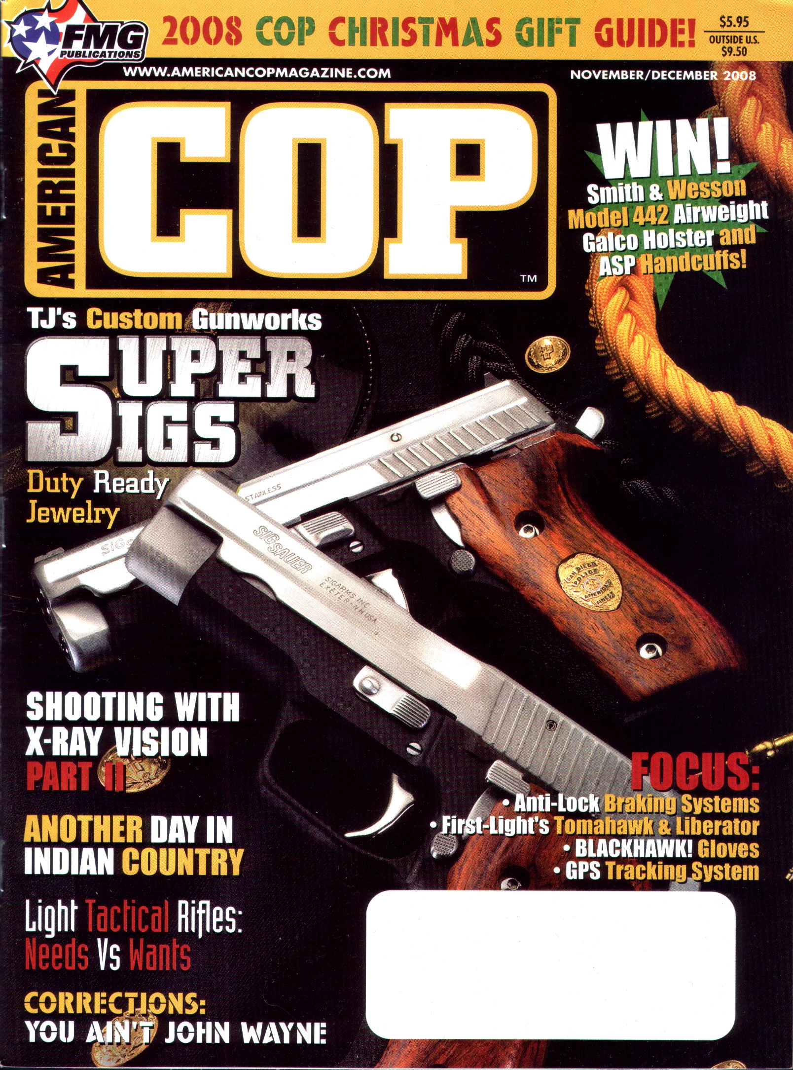 TJ's Super Sigs Featured in COP Magazine 2008 Cover