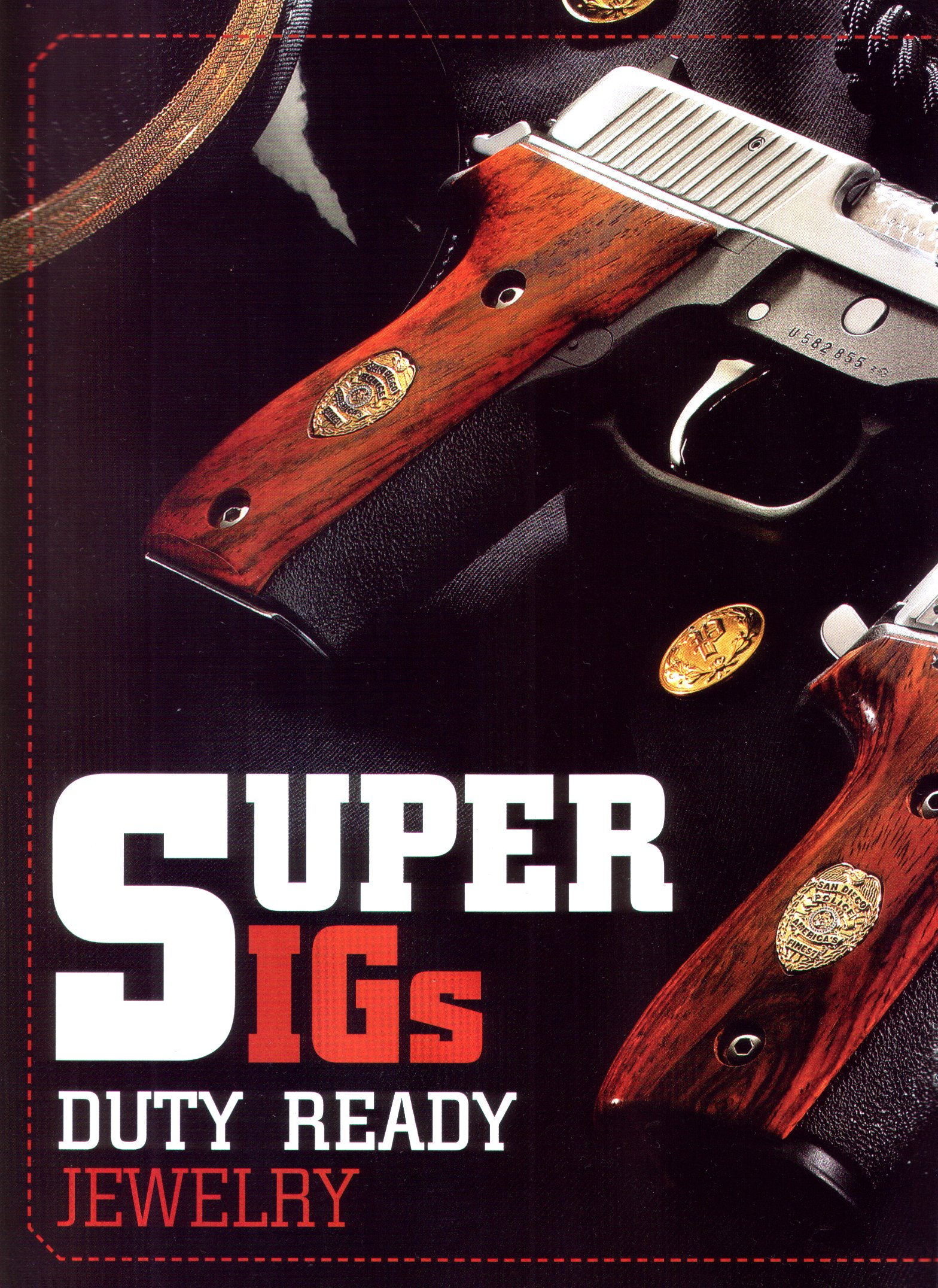 TJ's Super Sigs Featured in COP Magazine 2008 - Centerfold Left