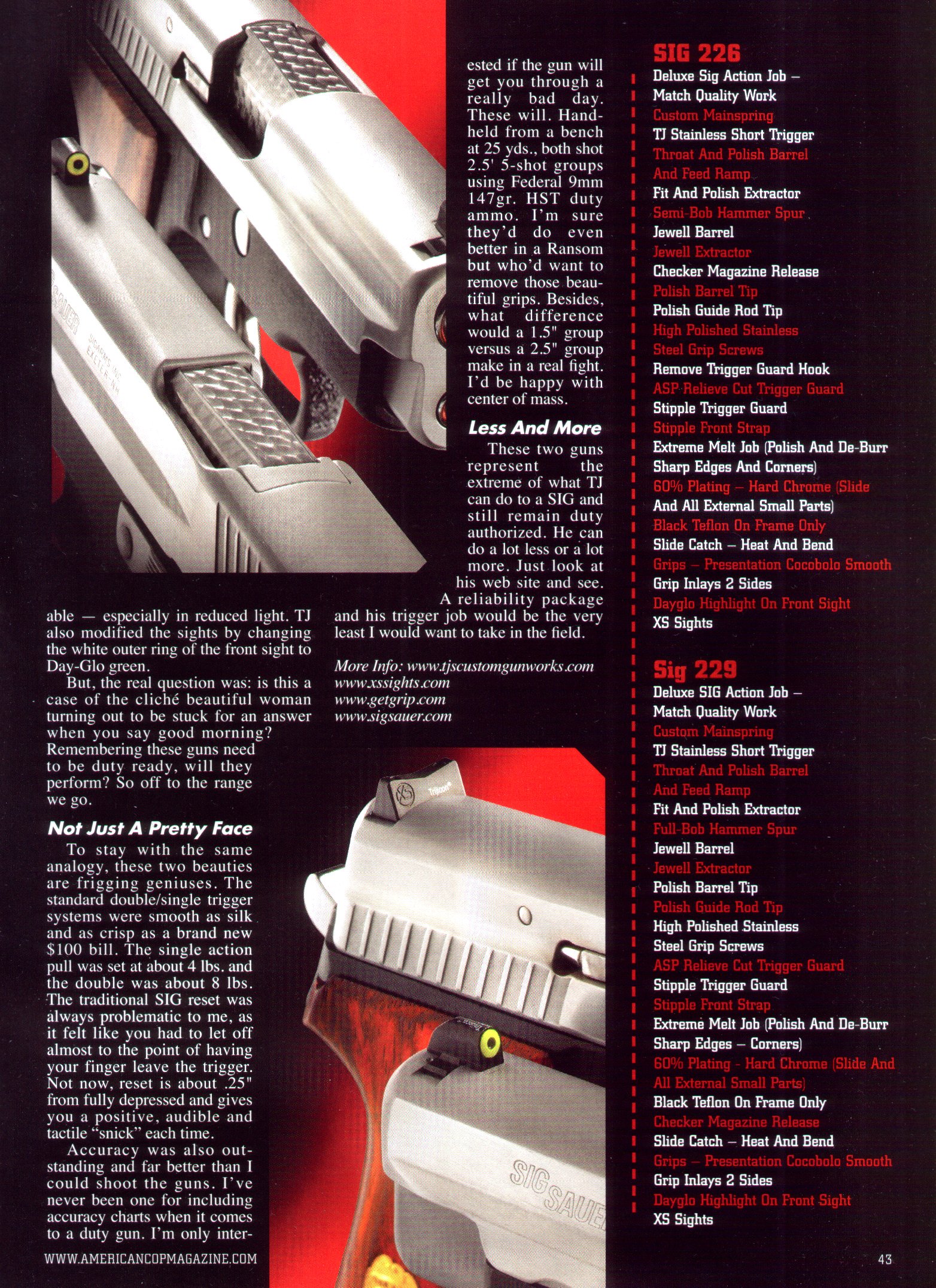 TJ's Super Sigs Featured in COP Magazine 2008 Page 4