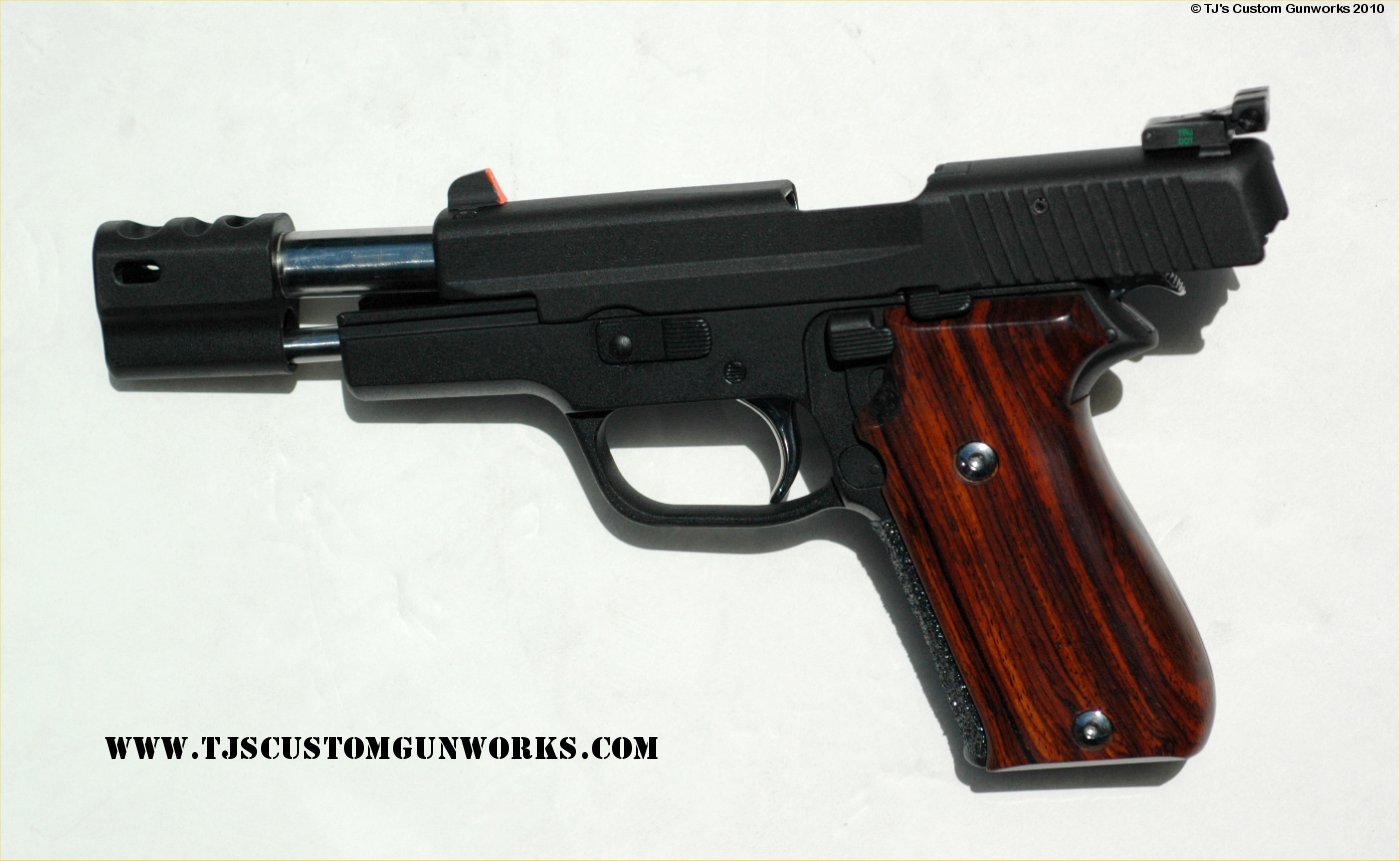 Custom Black Teflon Sig Sauer P220 With TRI-MAG Compensator 3.
