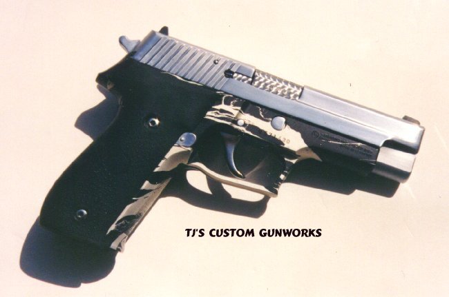 Custom Silver & Black Frame Sig Sauer P226 