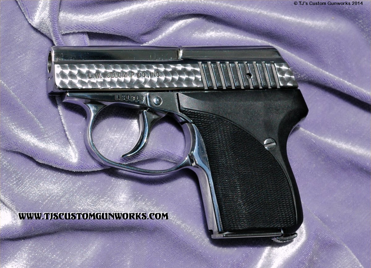 Custom LWS Seecamp .380 Melted - Jewelled - Mirror Polished