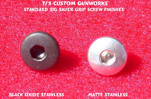 thumbnail interactive-video image 1 of Custom Stainless Steel Hex Head Grip Screws For Sig Sauer P220 / P245 / P225 / P6 – 4 Pack, USA 1 of 1